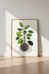 Boho Botanical Plant Wall Art Print | Green Modern Foliage, Living Room Decor