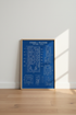 Pinball Machine Internal Layout Blueprint | Game Room Decor | Retro Arcade Poster