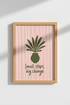 Small Steps Big Change Wall Art | Boho Botanical Pink & Green, Modern Office Decor Poster
