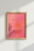 Aura Gradient Poster | Pink Sunset Quote Print, Aesthetic Mindfulness Decor