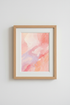 Pastel Abstract Art | Soft Peach & Lavender, Living Room Decor