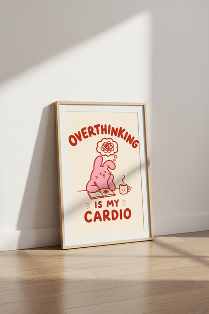 Funny wall art Bunny Wall Art Print | Living Room Decor | Cozy Poster