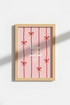 Motivational Wall Art | Pink Minimal, Ribbon Lines | Living Room Decor