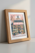 French Flower Shop Wall Art | Florist Pastel Decor | Paris Floral Poster