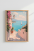 Coastal Italy Wall Art Print | Mediterranean Landscape | Impressionist Poster