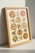 Pizza Watercolor Wall Art Print | Kitchen Gallery Decor | Foodie Aesthetic Poster