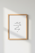Collect Moments Not Things Wall Art | Minimalist Quote Poster, Modern Home Decor