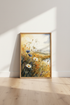 Wildflower Meadow Watercolor | Nature Landscape, Bedroom Living Room Wall Art Poster