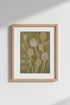 boho wall art print | earthy tones, botanical, muted | living room decor