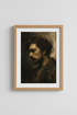 Moody Portrait Art | Rembrandt Inspired, Sepia Tones, Living Room Decor