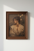 Romantic Portrait Wall Art Print | Bedroom Decor | Antique Poster