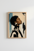 abstract portrait Wall Art Print | Living Room Decor | Bold Aesthetic Poster