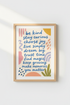 Positive wall art | Soft pastels, bold quotes, living room decor