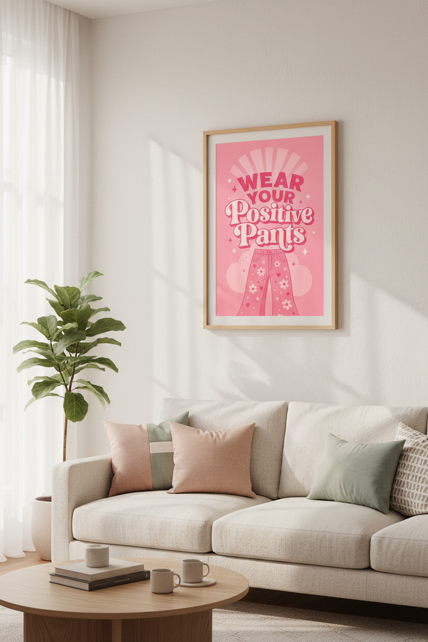 PositivePantsPoster_3444293_mockup2_living-room.png