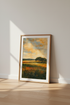 Vintage Landscape Oil Painting | Muted Earth Tones, Rustic Farmhouse Wall Art