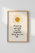 Choosing Yourself Sun Wall Art Print | Positive Mental Health Decor | Boho Aesthetic
