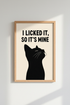 Funny Black Cat Wall Art | Minimalist Humor Print, Living Room Decor