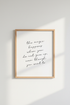 Motivational Quote Wall Art Print | Minimalist Script Poster, Office Decor