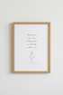 Peace Within Quote Wall Art | Minimalist Botanical Print, Mindfulness Decor