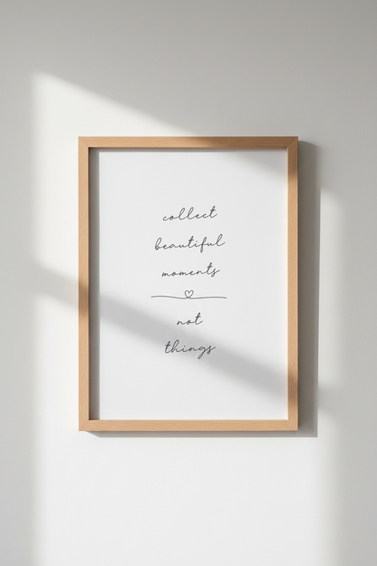Minimalist Quote Wall Art Print | Bedroom Gallery Wall Decor | Black and White Poster