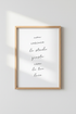 Italian Quote Wall Art Print | Office & Home Decor | Minimalist Poster