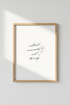 Collect Moments Quote Art | Minimalist Flower Sketch, Bedroom Wall Decor