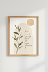 Self Care Quote Wall Art Print | Boho Mental Health Poster | Minimalist Decor