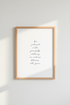 Be Patient With Yourself Print | Minimalist Nature Quote, Office Decor Poster