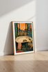 Cavalier Dog in Bathtub Paris Poster | Bathroom Wall Art | Cozy Aesthetic Print