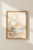 Sun Salt Soul Beach Wall Art | Boho Coastal Watercolor Poster | Tropical Home Decor