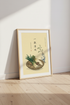 Chinese Ink Wash Still Life Art | Kitchen Veggie Decor | Zen Minimalist Poster