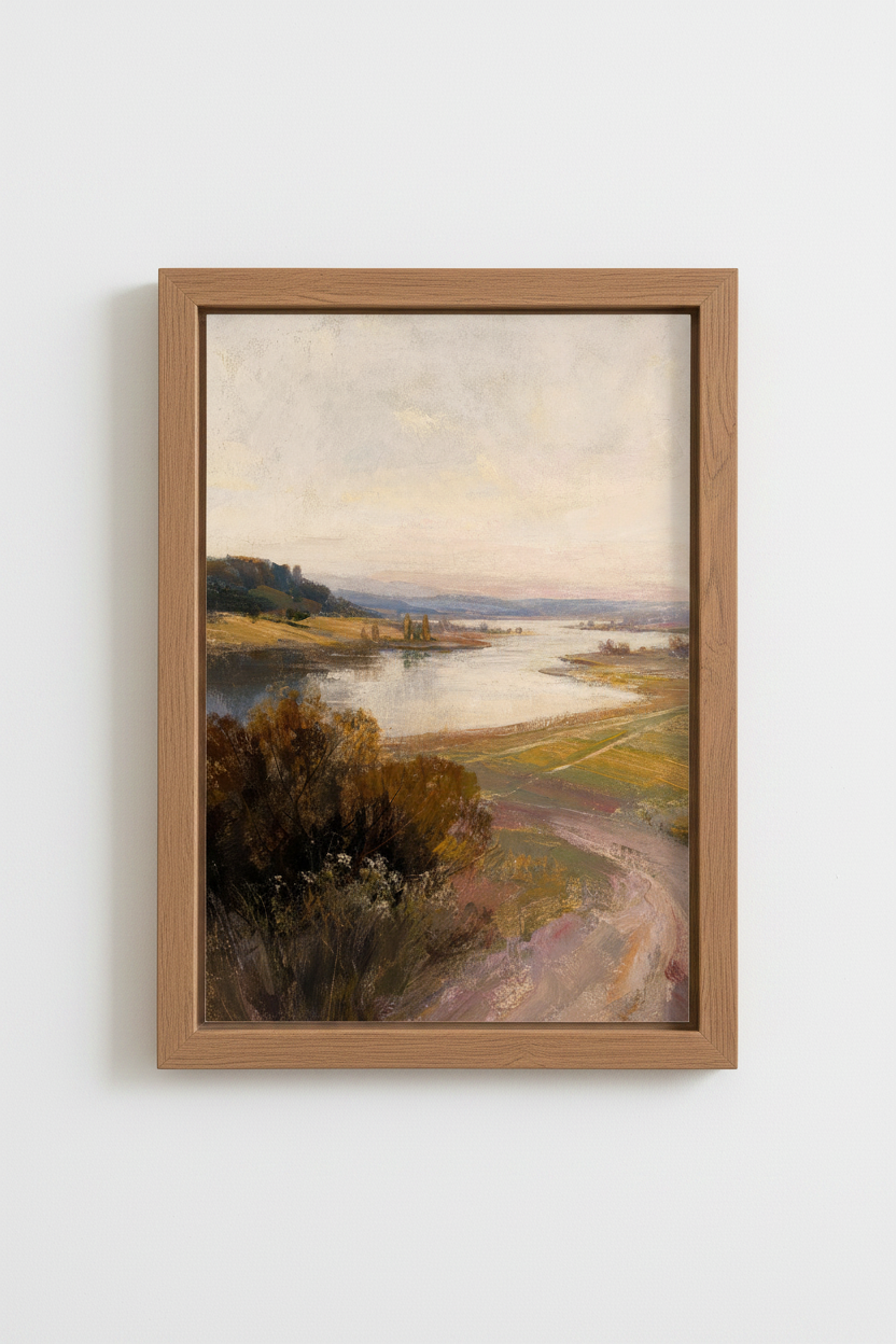 Autumn landscape Wall Art Print | Living Room Decor | Cozy Poster