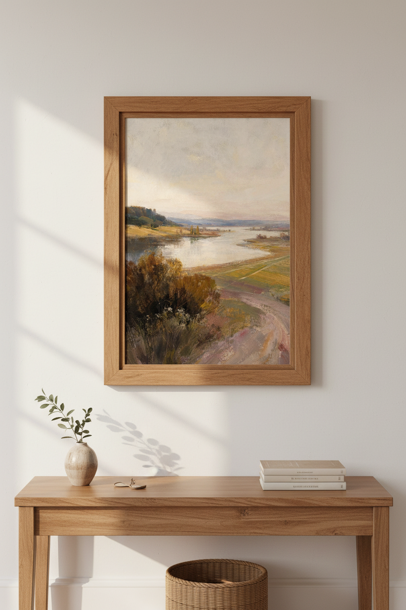 Autumn landscape Wall Art Print | Living Room Decor | Cozy Poster