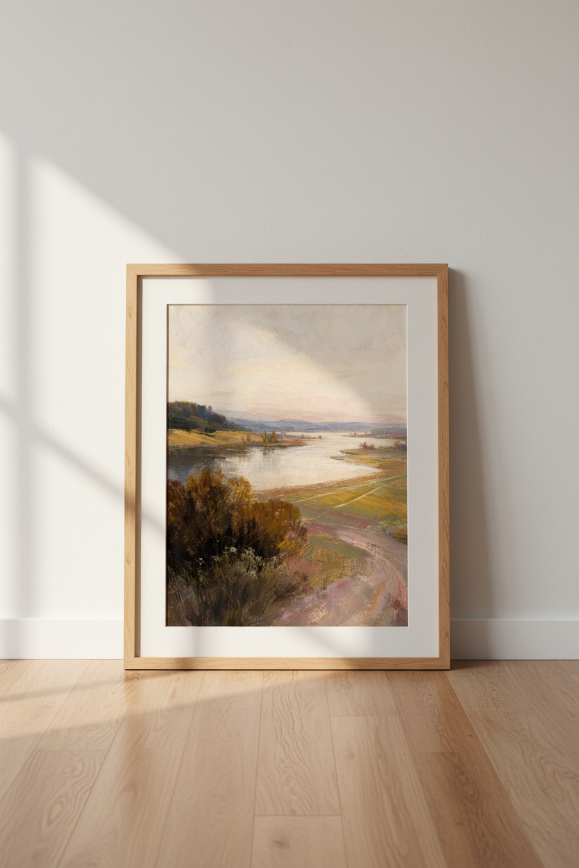 Autumn landscape Wall Art Print | Living Room Decor | Cozy Poster