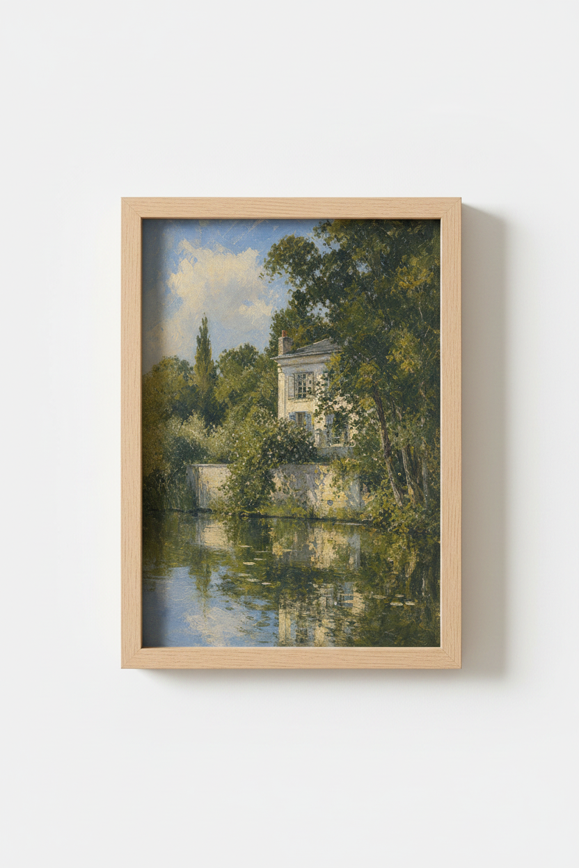Pastel Landscape Wall Art Print | Living Room Decor | Serene Poster