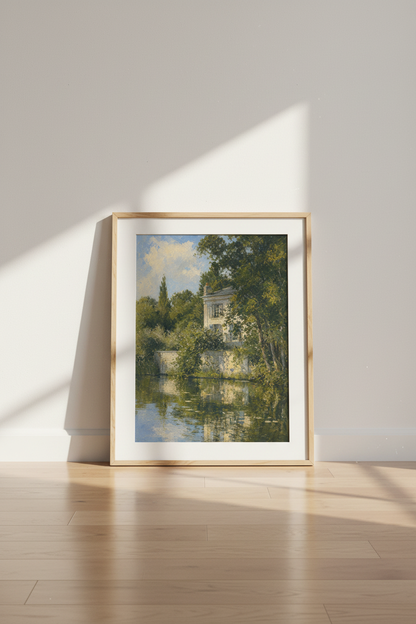 Pastel Landscape Wall Art Print | Living Room Decor | Serene Poster