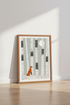 Folk Fox Birch Forest Wall Art Print | Woodland Nursery Decor | Scandi Nature Poster