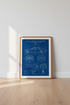 Rolls-Royce Phantom Blueprint Wall Art | Office Decor | Luxury Car Poster