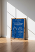 Sabrah Light Tank Blueprint Wall Art | Military Office Decor | Blue Technical Poster