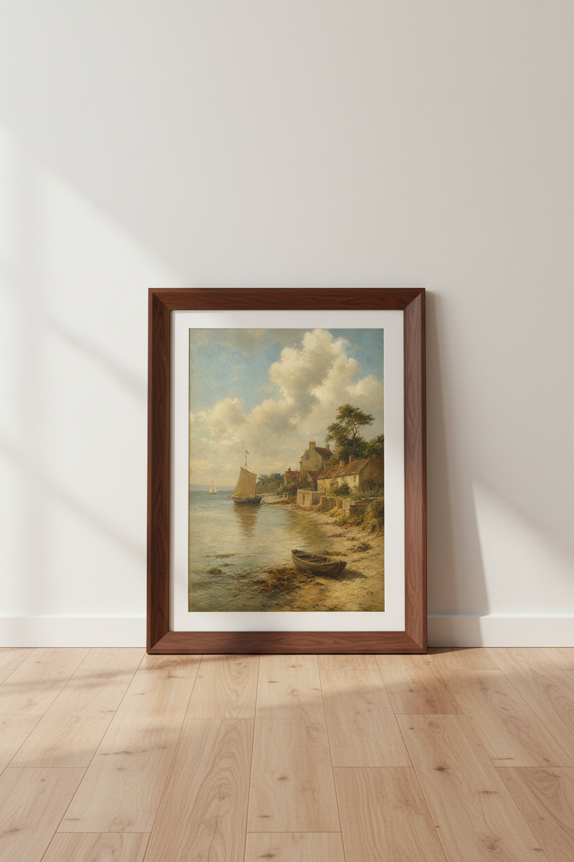 Coastal Wall Art | Soft Seaside Hues, Living Room Decor