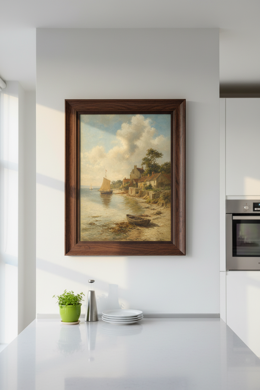 Coastal Wall Art | Soft Seaside Hues, Living Room Decor