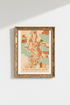 Abstract Zion National Park Wall Art Print | Living Room Decor | Warm Minimal Poster