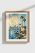 San Diego Wall Art Print | California Coastal Skyline Decor | Impressionist Poster