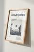 Los Angeles Skyline Wall Art | Minimalist Black & White Poster, City Decor