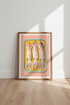 Squid Tinned Fish Wall Art Print | Pink Kitchen Decor | Maximalist Foodie Poster