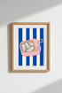 Sardines Tin Art Print | Modern Kitchen Food Poster | Colorful Coastal Decor