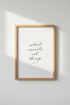 Collect Moments Not Things Wall Art Print | Bedroom Decor | Minimalist Poster