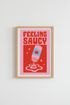 bold graphic poster | Neon pink & red, Living room decor