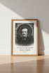 Edgar Allan Poe Wall Art | Gothic Raven Engraving Print, Library Decor/Gift