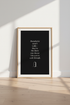 Boundaries Quote Wall Art Print | Minimalist Office Decor | Dark Academia Poster